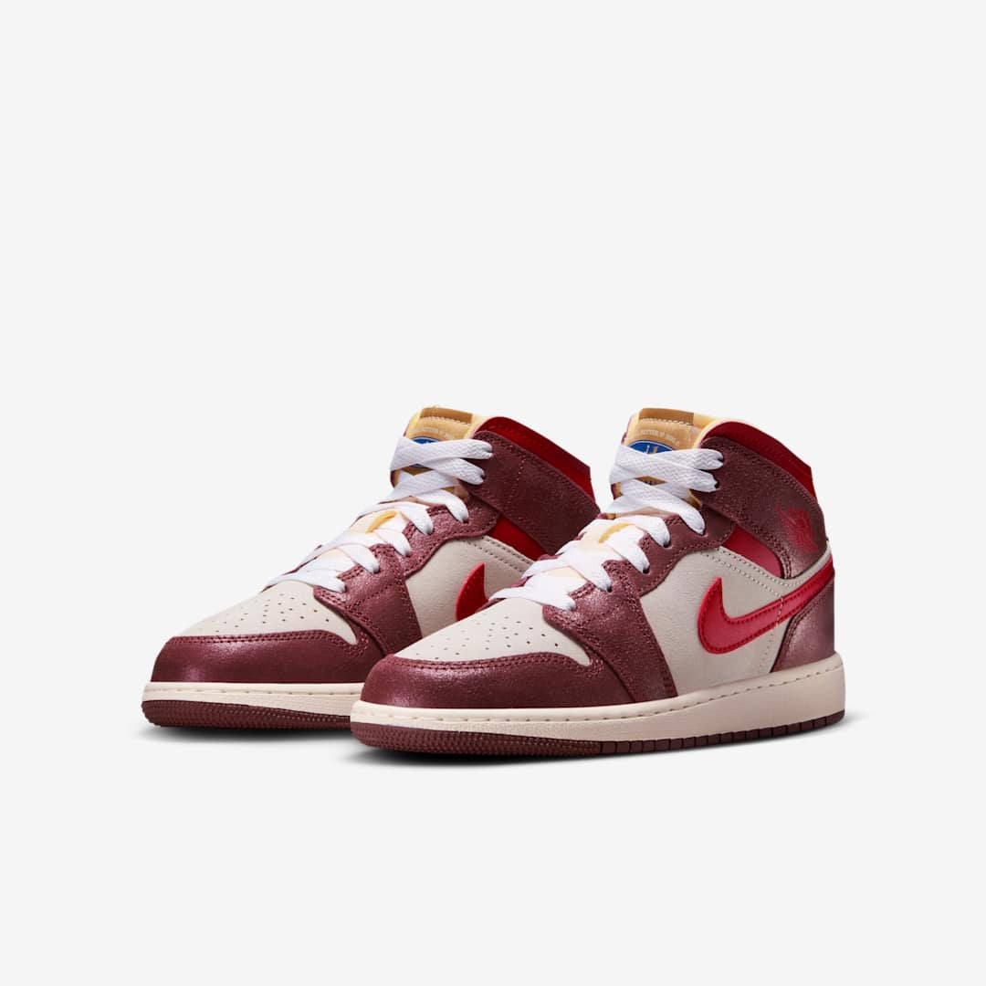 Men's Air Jordan 1 Mid 'Bread, Butter, & Sole' Shoes