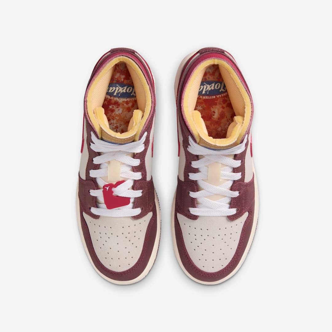 Men's Air Jordan 1 Mid 'Bread, Butter, & Sole' Shoes