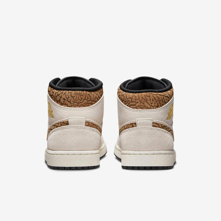 Men's Air Jordan 1 Mid 'Brown Elephant' Shoes