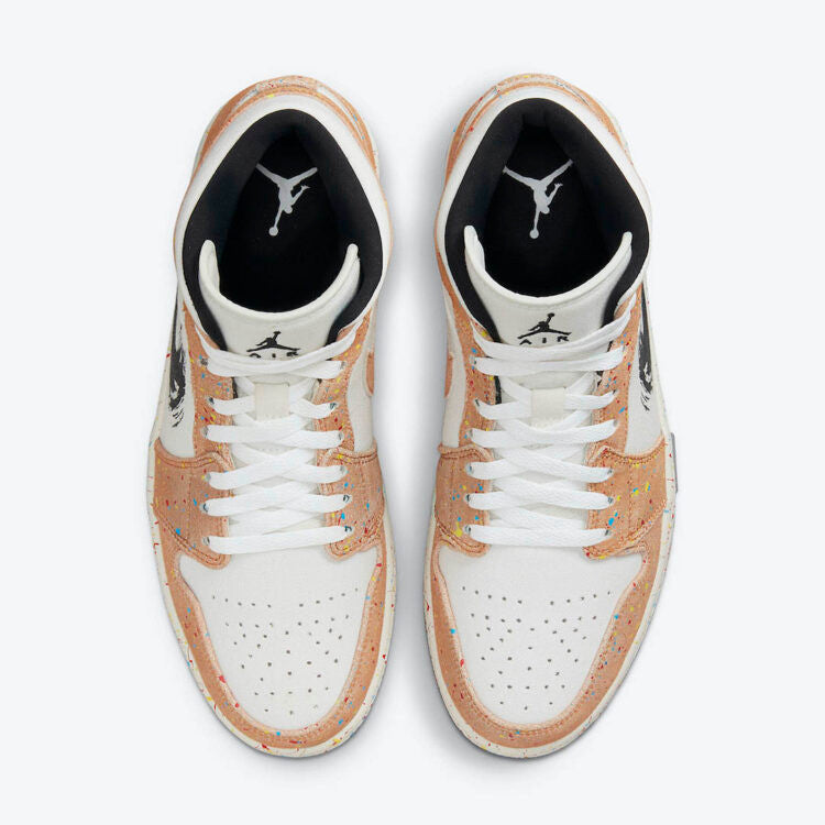 Men's Air Jordan 1 Mid 'Brushstroke' Shoes