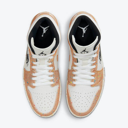 Men's Air Jordan 1 Mid 'Brushstroke' Shoes