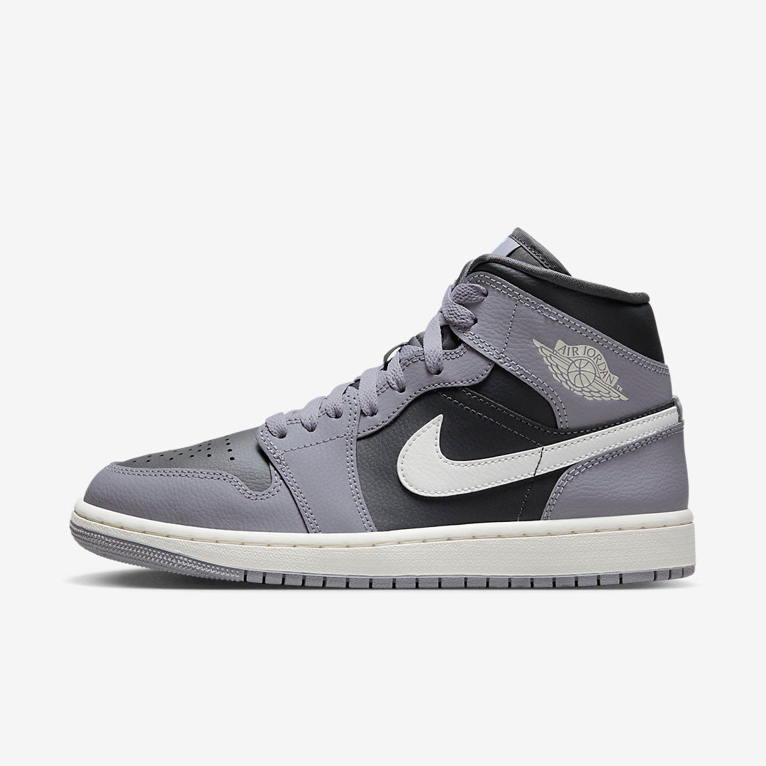 Men's Air Jordan 1 Mid 'Cement Grey' Shoes