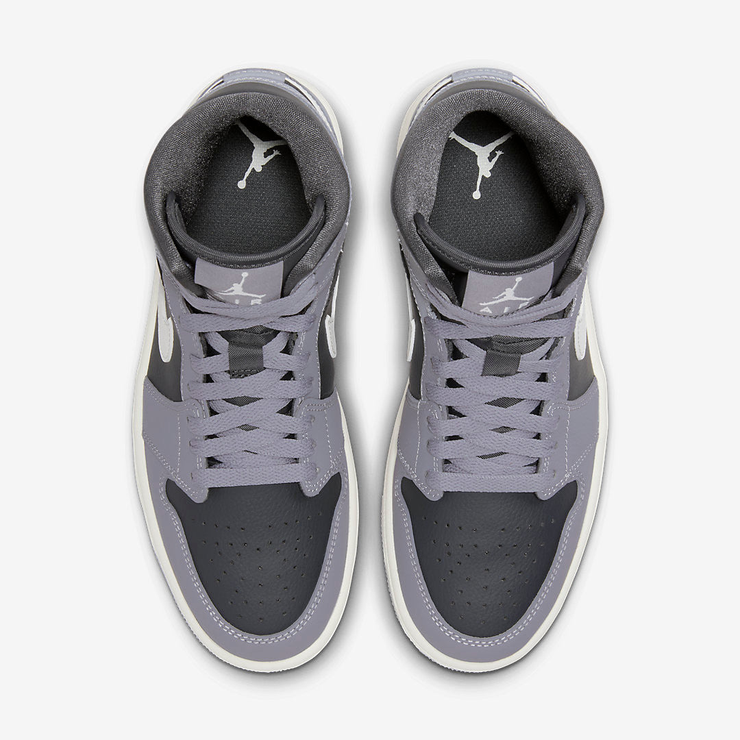 Men's Air Jordan 1 Mid 'Cement Grey' Shoes