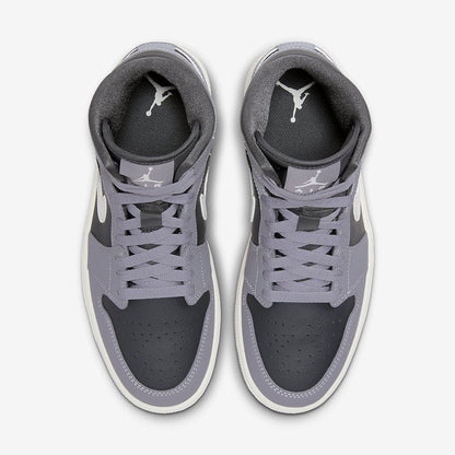Men's Air Jordan 1 Mid 'Cement Grey' Shoes