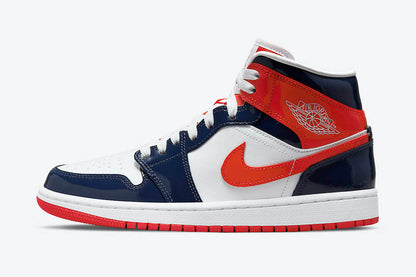 Men's Air Jordan 1 Mid 'Champs Colors' Shoes