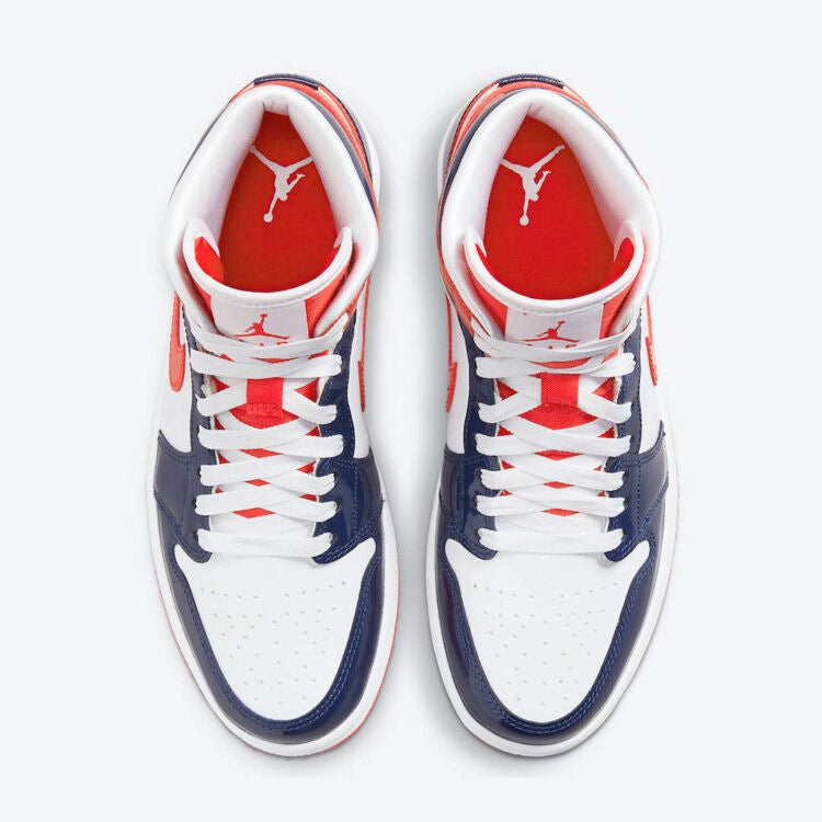 Men's Air Jordan 1 Mid 'Champs Colors' Shoes