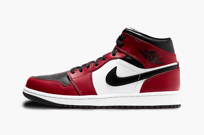 Men's Air Jordan 1 Mid 'Chicago Black Toe' Shoes