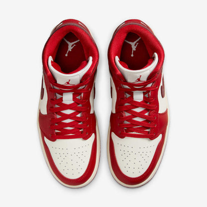 Men's Air Jordan 1 Mid 'Cracked Leather' Shoes