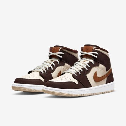 Men's Air Jordan 1 Mid 'Dark Chocolate' Shoes