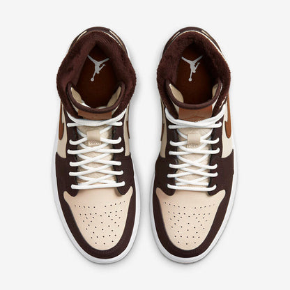 Men's Air Jordan 1 Mid 'Dark Chocolate' Shoes
