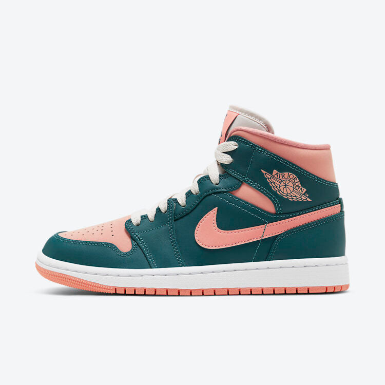 Men's Air Jordan 1 Mid 'Dark Emerald Green' Shoes