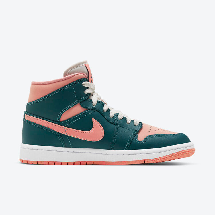 Men's Air Jordan 1 Mid 'Dark Emerald Green' Shoes