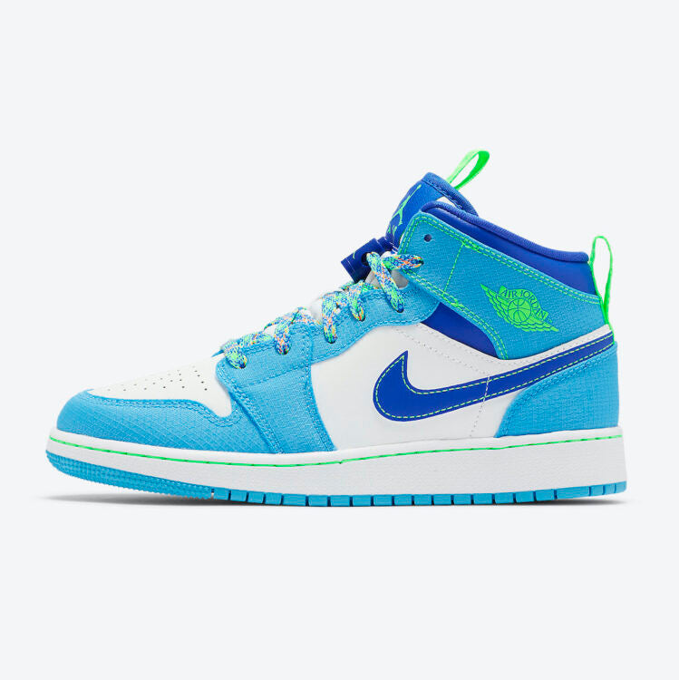 Men's Air Jordan 1 Mid 'Dark Powder Blue' Shoes