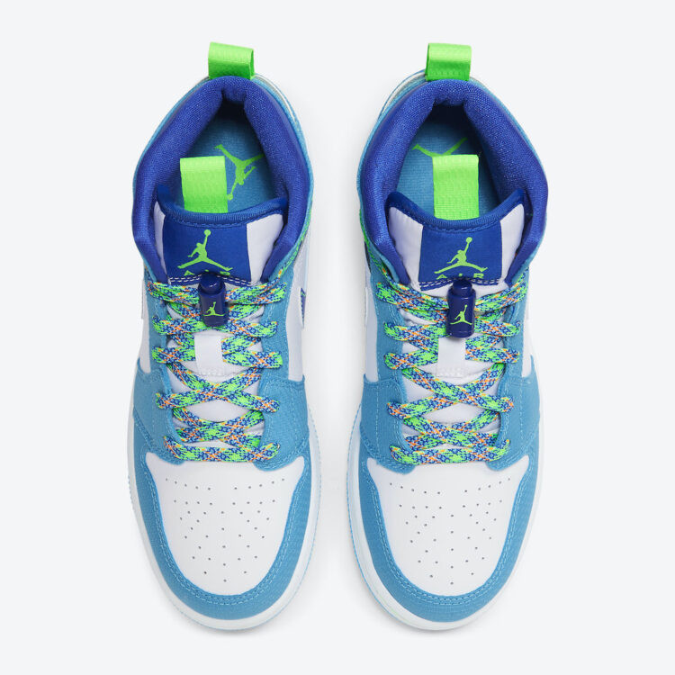 Men's Air Jordan 1 Mid 'Dark Powder Blue' Shoes
