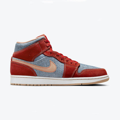 Men's Air Jordan 1 Mid 'Denim' Shoes