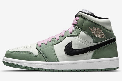 Men's Air Jordan 1 Mid 'Dutch Green' Shoes
