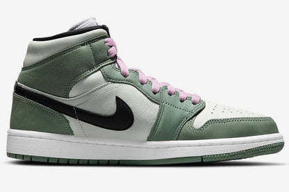 Men's Air Jordan 1 Mid 'Dutch Green' Shoes