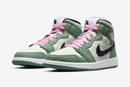 Men's Air Jordan 1 Mid 'Dutch Green' Shoes