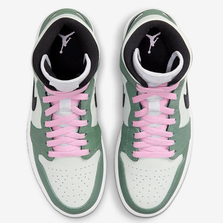 Men's Air Jordan 1 Mid 'Dutch Green' Shoes