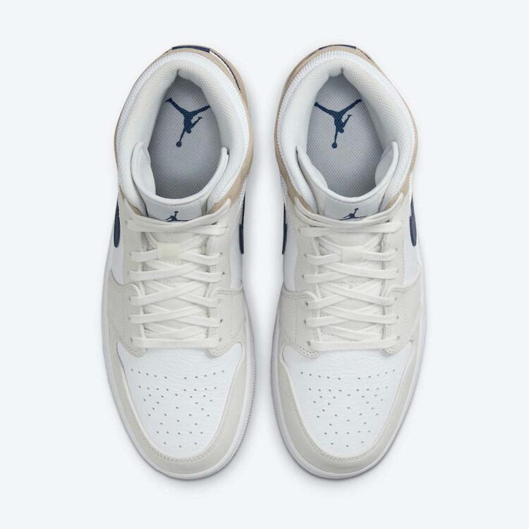 Men's Air Jordan 1 Mid 'Hairy Khaki' Shoes