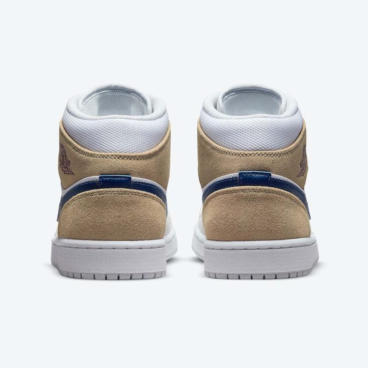 Men's Air Jordan 1 Mid 'Hairy Khaki' Shoes