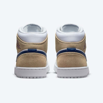 Men's Air Jordan 1 Mid 'Hairy Khaki' Shoes
