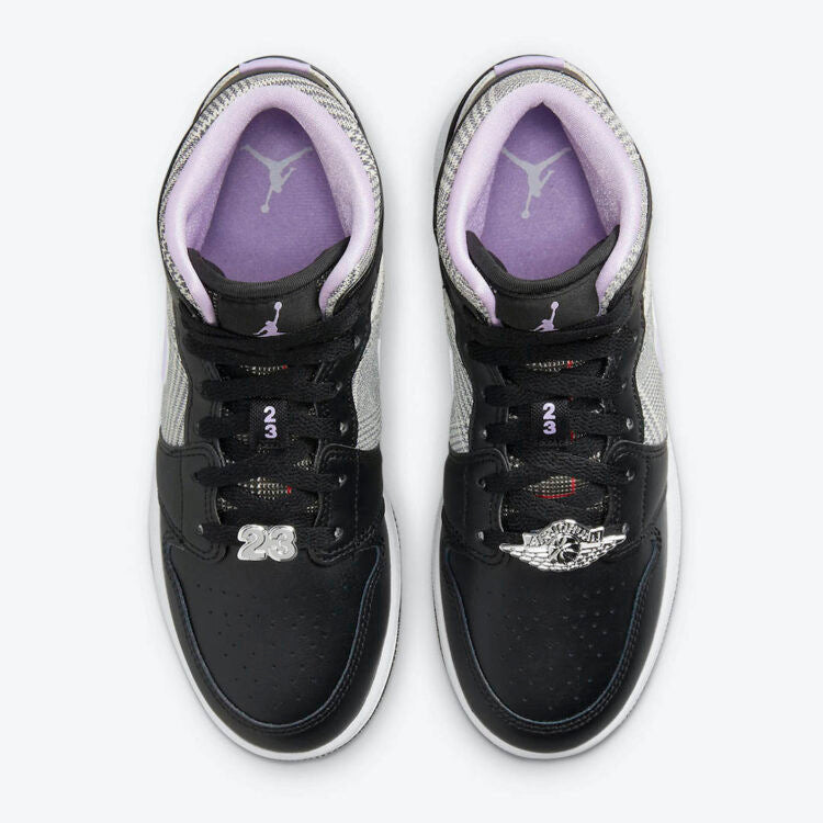 Men's Air Jordan 1 Mid 'Houndstooth' Shoes
