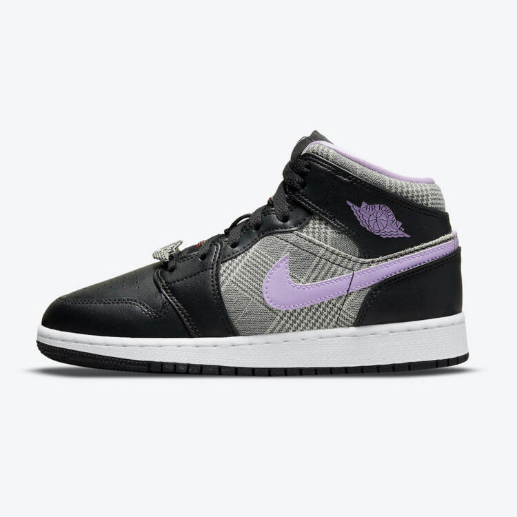 Men's Air Jordan 1 Mid 'Houndstooth' Shoes