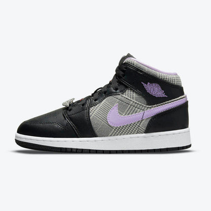 Men's Air Jordan 1 Mid 'Houndstooth' Shoes