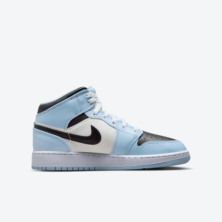 Men's Air Jordan 1 Mid 'Ice Blue' Shoes