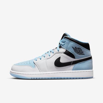 Men's Air Jordan 1 Mid 'Icy-Blue' Shoes