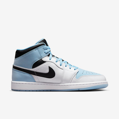 Men's Air Jordan 1 Mid 'Icy-Blue' Shoes