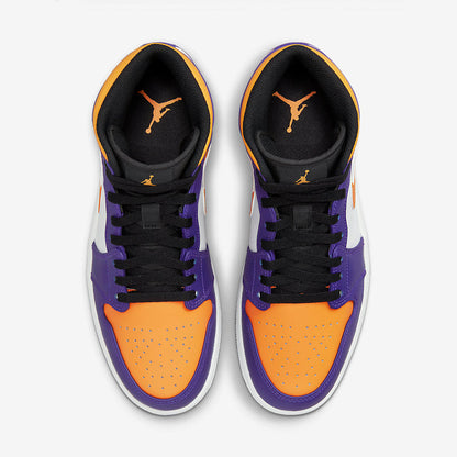 Men's Air Jordan 1 Mid 'Lakers' Shoes