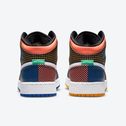 Men's Air Jordan 1 Mid 'Laser Orange' Shoes