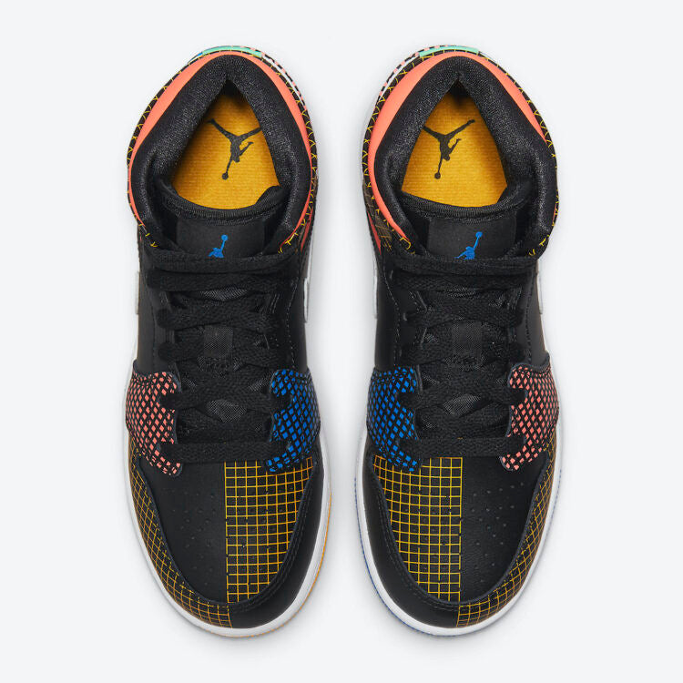 Men's Air Jordan 1 Mid 'Laser Orange' Shoes