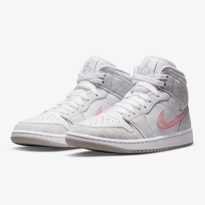 Men's Air Jordan 1 Mid 'Light Iron Ore' Shoes