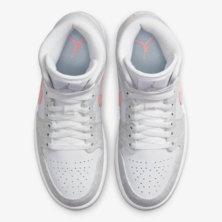 Men's Air Jordan 1 Mid 'Light Iron Ore' Shoes