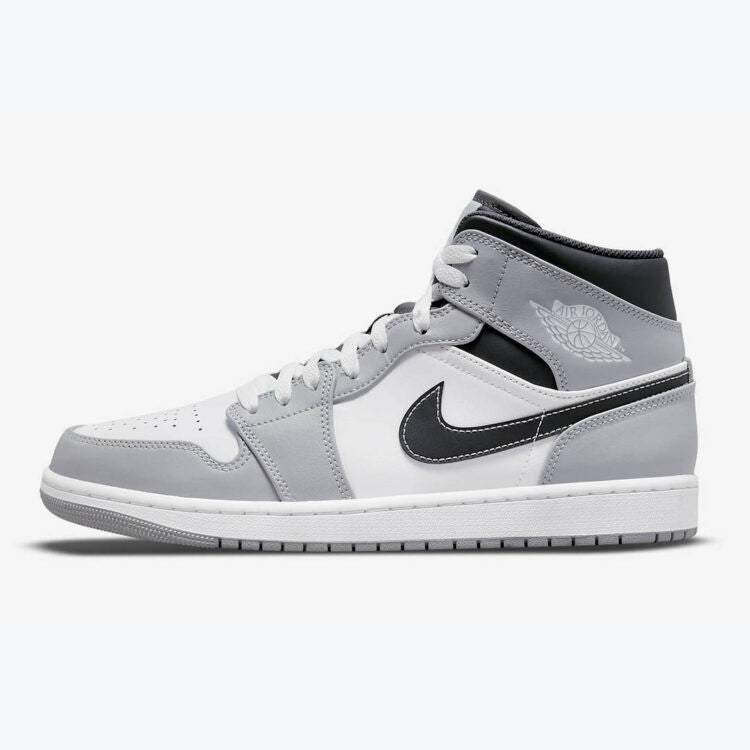Men's Air Jordan 1 Mid 'Light Smoke Grey' Shoes
