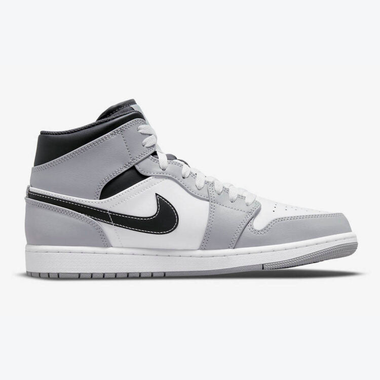 Men's Air Jordan 1 Mid 'Light Smoke Grey' Shoes