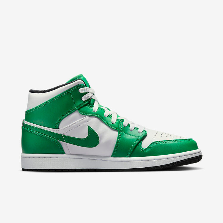 Men's Air Jordan 1 Mid 'Lucky Green' Shoes