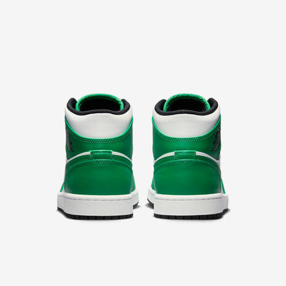 Men's Air Jordan 1 Mid 'Lucky Green' Shoes