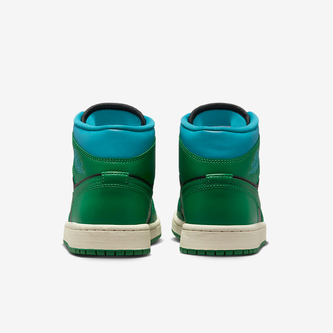 Men's Air Jordan 1 Mid 'Lucky Green' Shoes