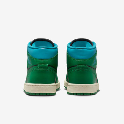 Men's Air Jordan 1 Mid 'Lucky Green' Shoes