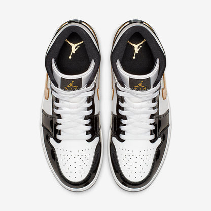 Men's Air Jordan 1 Mid 'Metallic Gold' Shoes