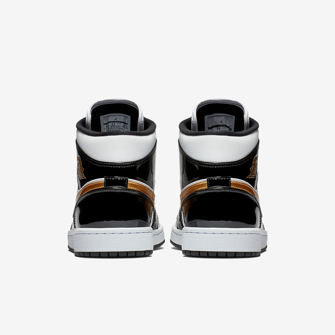 Men's Air Jordan 1 Mid 'Metallic Gold' Shoes