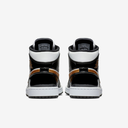 Men's Air Jordan 1 Mid 'Metallic Gold' Shoes