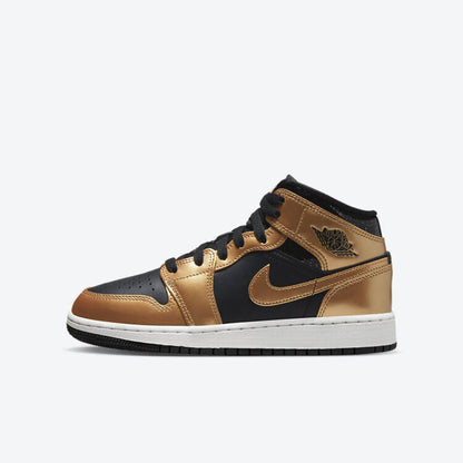 Men's Air Jordan 1 Mid 'Metallic Gold' Shoes