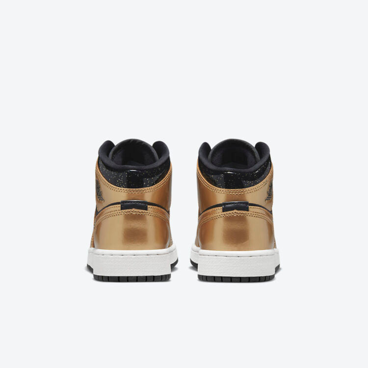Men's Air Jordan 1 Mid 'Metallic Gold' Shoes