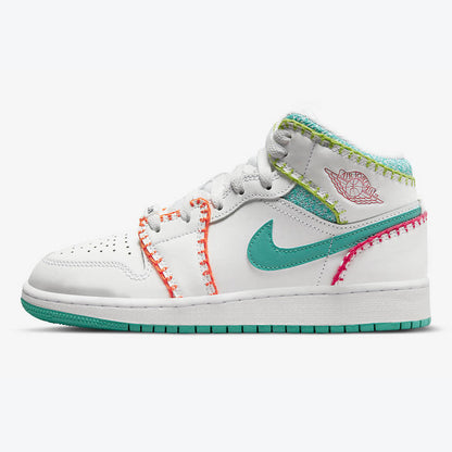 Men's Air Jordan 1 Mid 'Multi Knit' Shoes