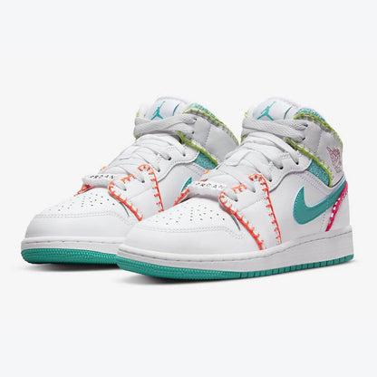 Men's Air Jordan 1 Mid 'Multi Knit' Shoes